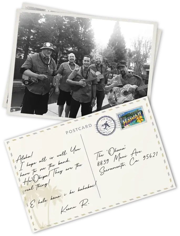 postcard of the hookipa band